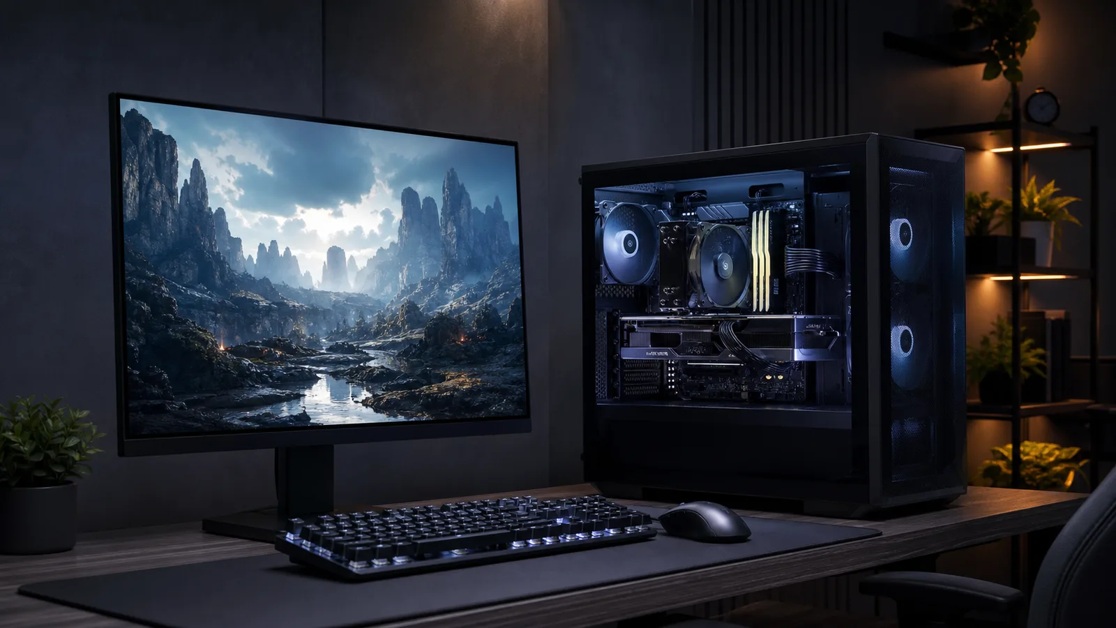 Configurație PC de gaming echilibrată, asamblată